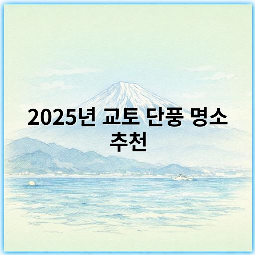 2025년 교토 단풍 명소 추천, 가볼만한 최고의 가을 명소 소개 - 단풍 명소