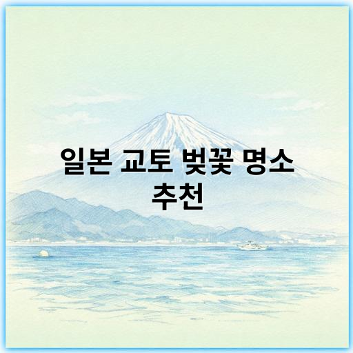 일본 교토 벚꽃 명소 추천, 2025년 최고의 벚꽃 여행지 안내 - 벚꽃