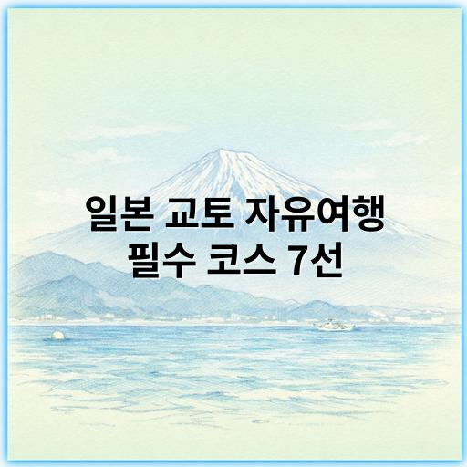 일본 교토 자유여행 필수 코스 7선, 숨겨진 명소와 추천 일정 가이드 - 교토자유여행코스 핵심 키워드: **역사문화**