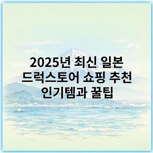 2025년 최신 일본 드럭스토어 쇼핑 추천 인기템과 꿀팁 - 일본 드럭스토어 쇼핑 추천에서 가장 중요한 핵심 키워드: **가격 경쟁력**