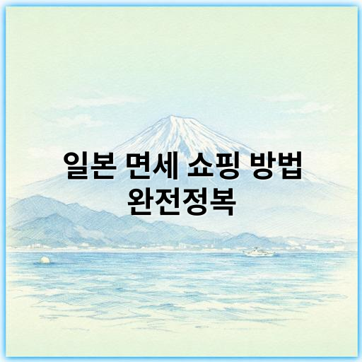 일본 면세 쇼핑 방법 완전정복, 절세 꿀팁과 필수 팁 소개 - 면세 쇼핑