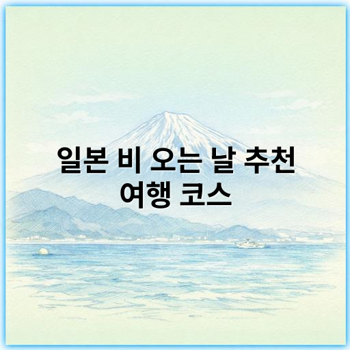 일본 비 오는 날 추천 여행 코스, 우산 없이 즐기는 비 내리는 일본 여행법 - 비 온 날 일본 여행에서 가장 중요한 핵심 키워드: **실내 활동**