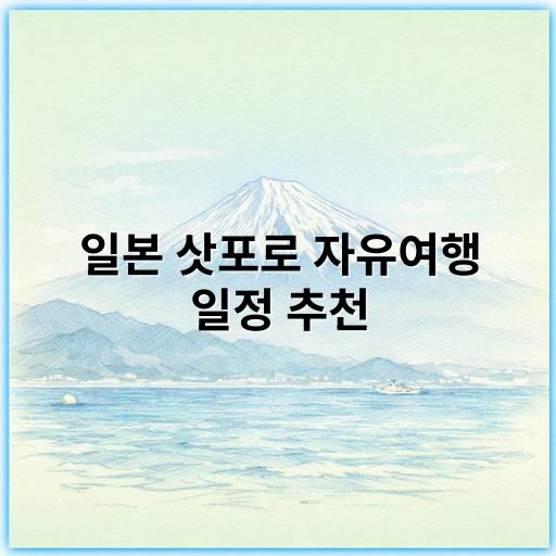 일본 삿포로 자유여행 일정 추천: 2025년 최신 가이드와 명소 소개 - 삿포로 자유여행의 핵심 키워드는 **맥주**입니다.