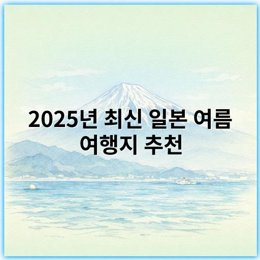 2025년 최신 일본 여름 여행지 추천, 놓치지 말아야 할 명소들 - 여름 여행지 추천에서 가장 중요한 핵심 키워드는 **"자연경관"**입니다.
