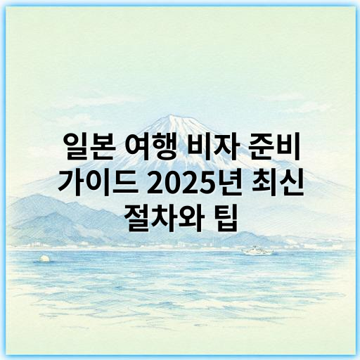 일본 여행 비자 준비 가이드 2025년 최신 절차와 팁 - 비자서류준비