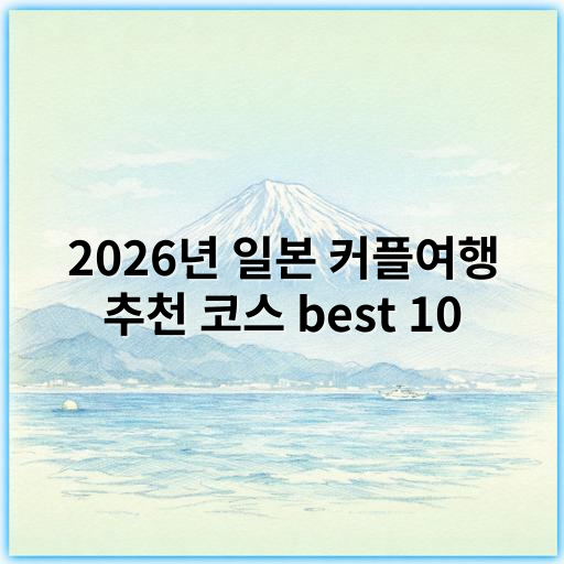 2026년 일본 커플여행 추천 코스 best 10, 로맨틱 히로시마·오사카 추천 일정 - 커플여행