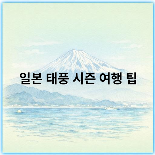 일본 태풍 시즌 여행 팁: 안전하게 즐기는 비상 대비와 추천 여행지 - 태풍 대비