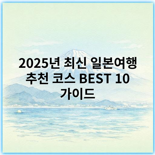 2025년 최신 일본여행 추천 코스 BEST 10 가이드 - 일본여행 추천 코스에서 가장 중요한 핵심 키워드: **문화체험**